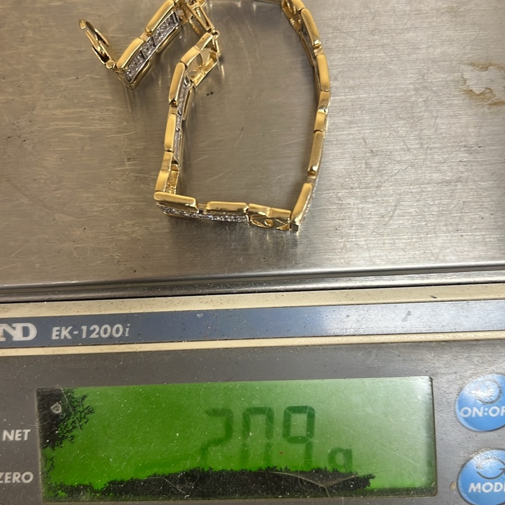 Bracelet Solid 14K Round CZ  7:30” - Picture 5 of 5